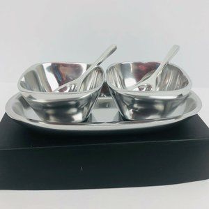 ihi India Polished Aluminum 5 Pc Serving Dip Jelly